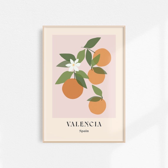 Valencia Vintage Travel Poster, Spain Art Print
