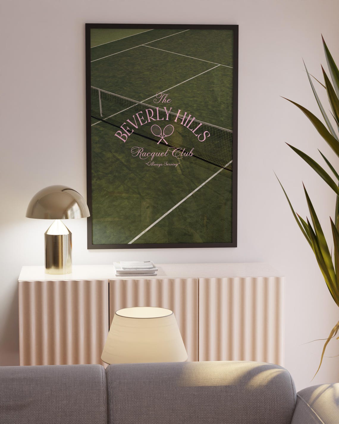 Beverly Hills Racquet Club Poster Tennis Art Country Club Aesthetic Green Trendy Wall Art Coquette Prints Cool Apartment Decor - Image 3