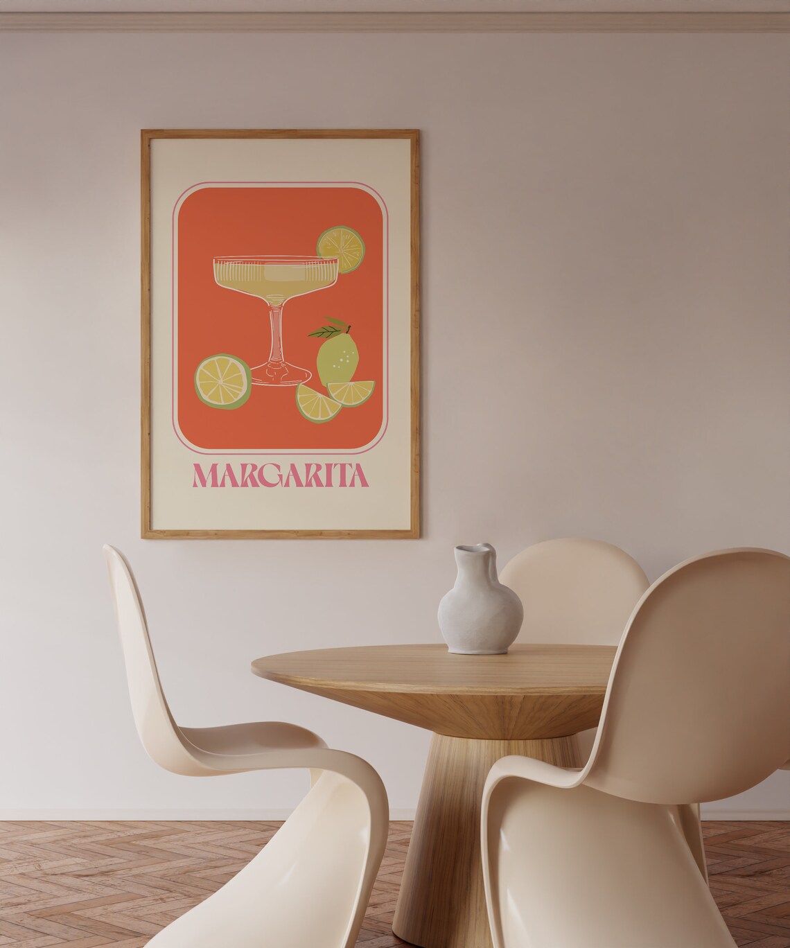 Margarita Retro Cocktail Art Print, Kitchen Decor - Image 2
