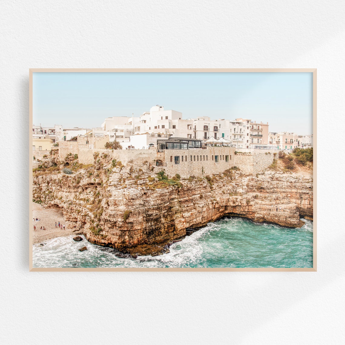 Polignano a Mare Puglia Cliffside White Town Turquoise Sea Poster - Image 3