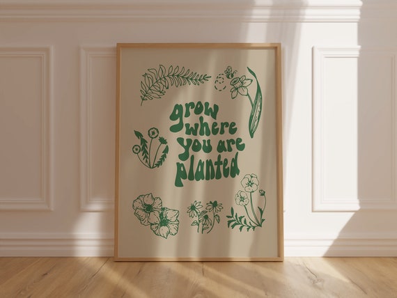 Retro Quote Wall Art Print Wall Art Motivational Quote Print Retro Poster Posters And Prints Wall Art Print
