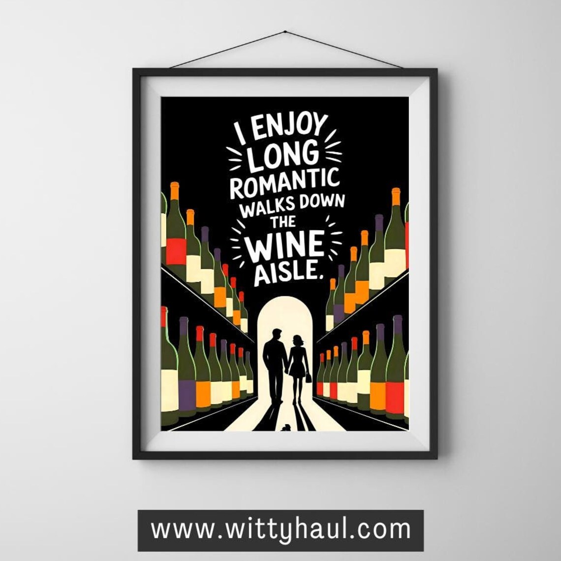 Wine Poster, Funny Kitchen Wall Art Print