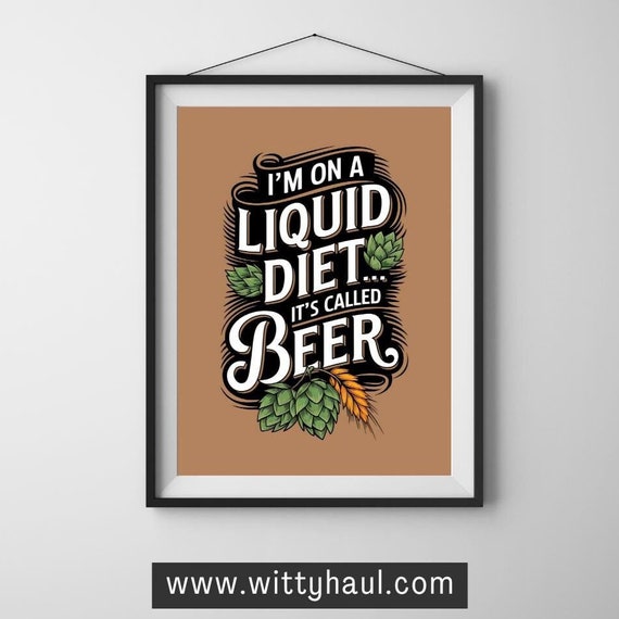 Beer Decor Beer Poster Beer Humor Beer Print Beer Prints Beer Wall Art Beer Art Beer Lovers Beer Gift Bar Owner Beer Joke