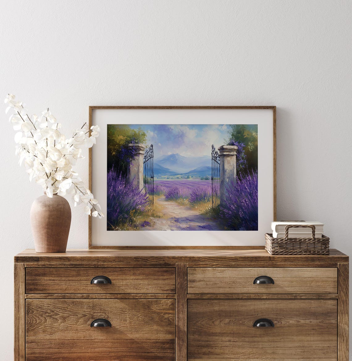 Lavender Field Iron Gates Provence France Countryside Landscape Poster - Image 3