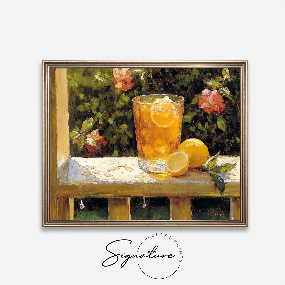 Iced Tea Porch Scene Vintage Afternoon Art Print - Image 4