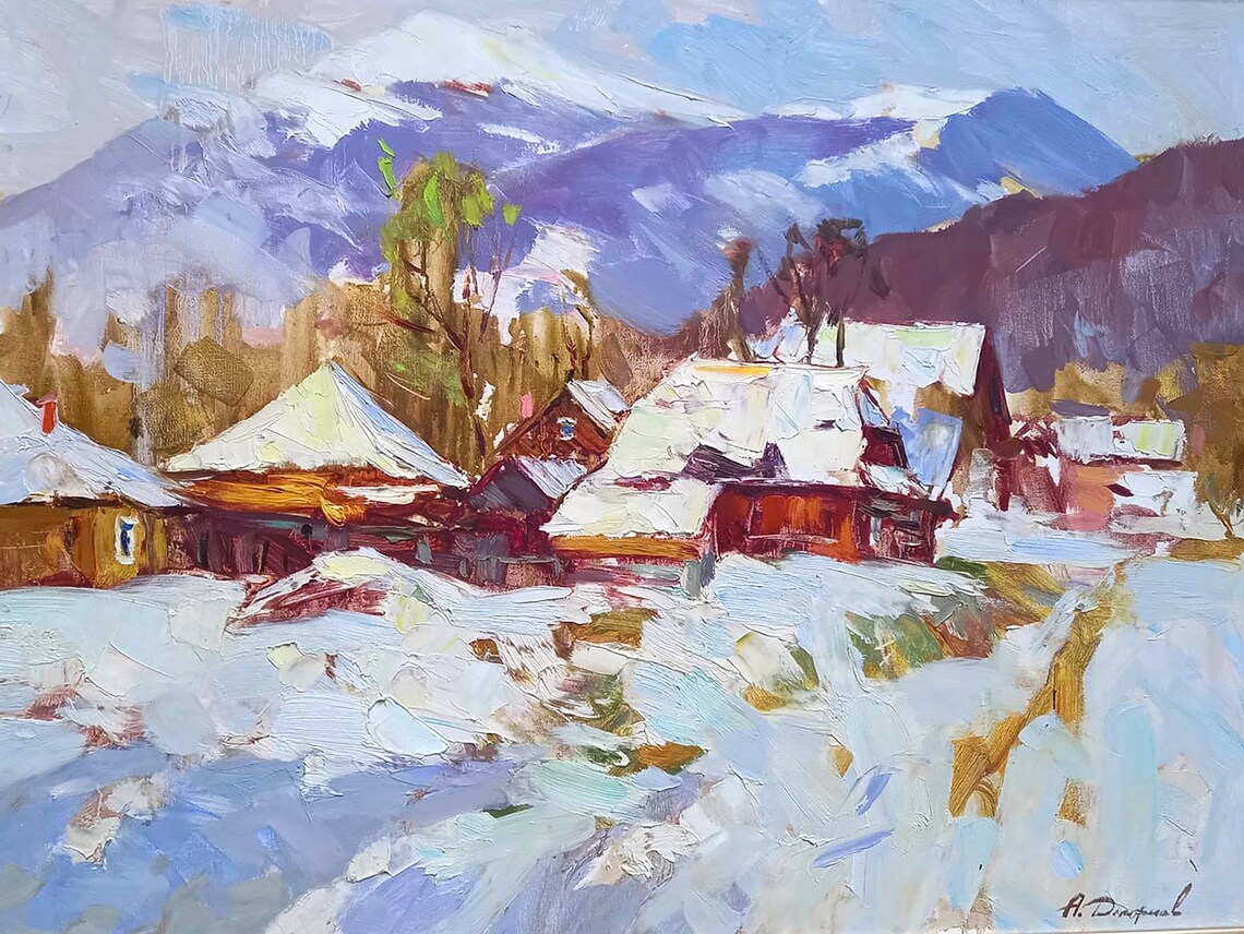 Winter In The Mountains, Snowy Morning Landscape - Image 3