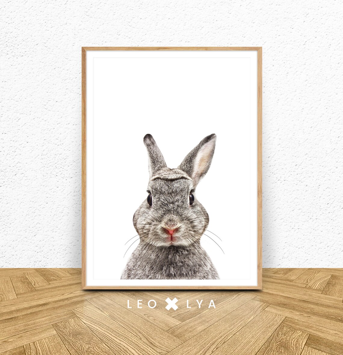 Rabbit Woodland Animal Nursery Art Print - Image 3