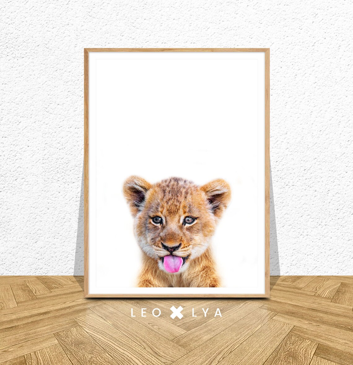 Lion Cub Photography Safari Nursery Art Print