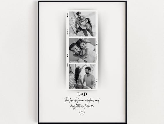 Personalized Dad Photo Print, Father