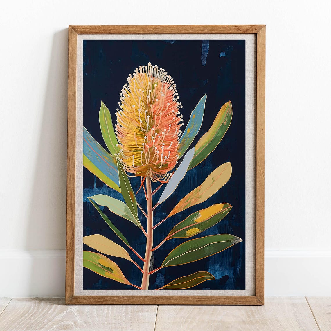 Australian Banksia Botanical Art Print
