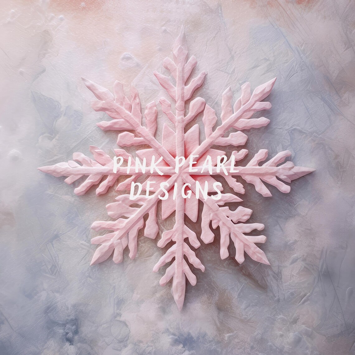 Pink Snowflake Christmas Preppy Winter Poster - Image 2