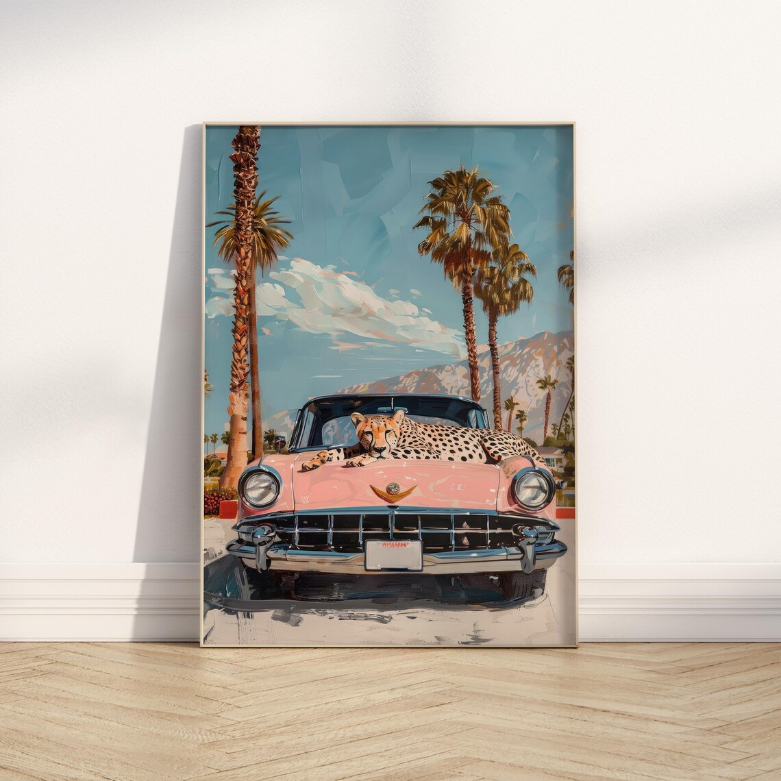 Cheetah Girly Retro Palm Springs Poster Print - Image 5