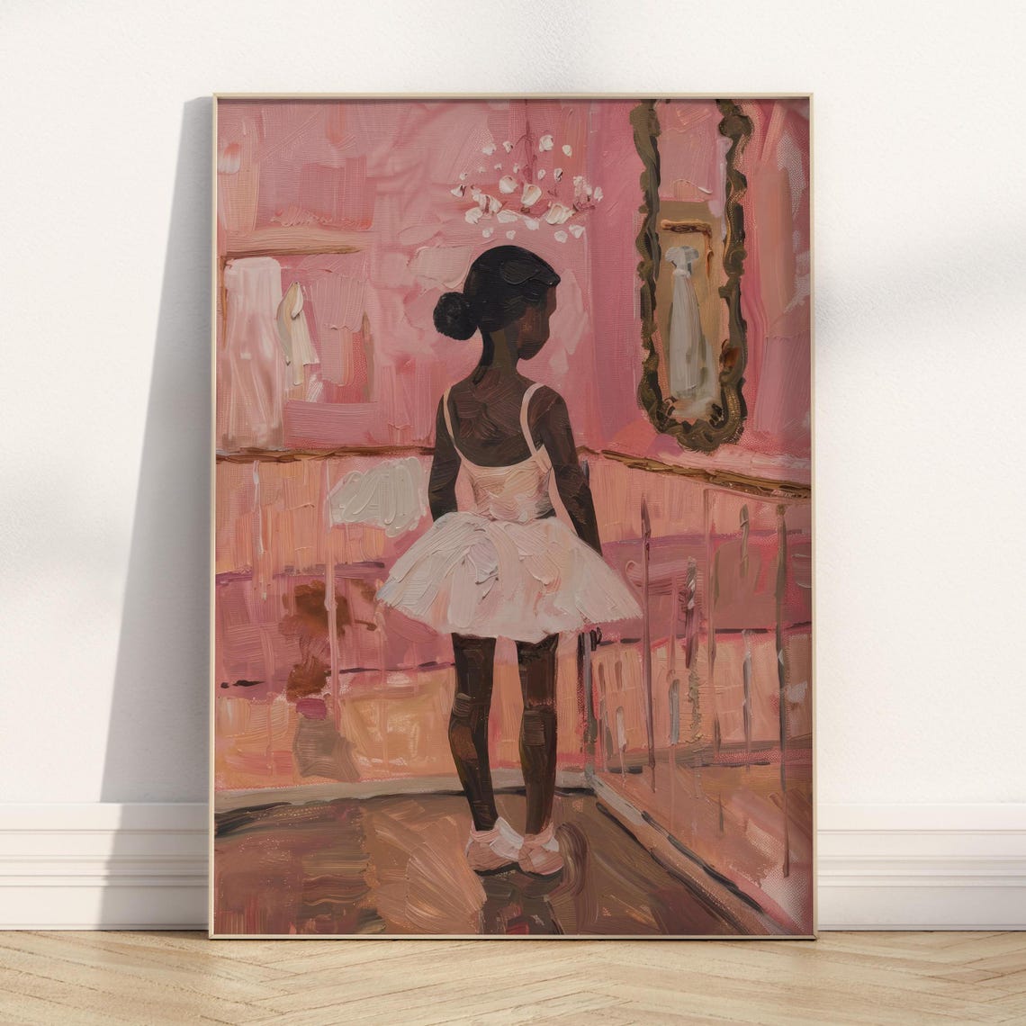 Vintage Ballerina Girly Wall Art Pink Ballet Preppy Room Decor Ballet Girl Nursery Wall Art Girls Room Prints - Image 2