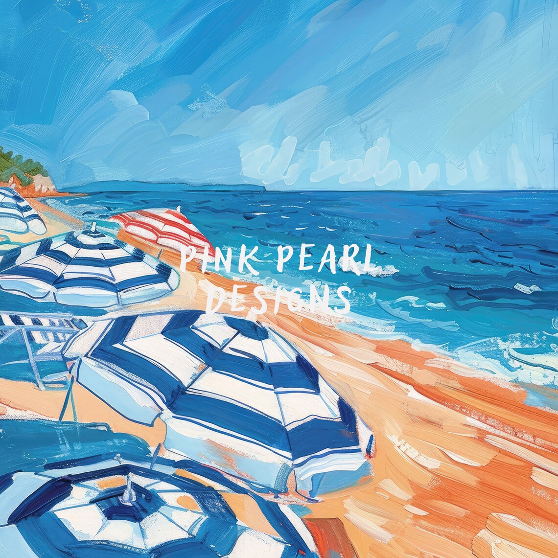 Beach Girly French Summer Poster, Preppy Room Decor - Image 6