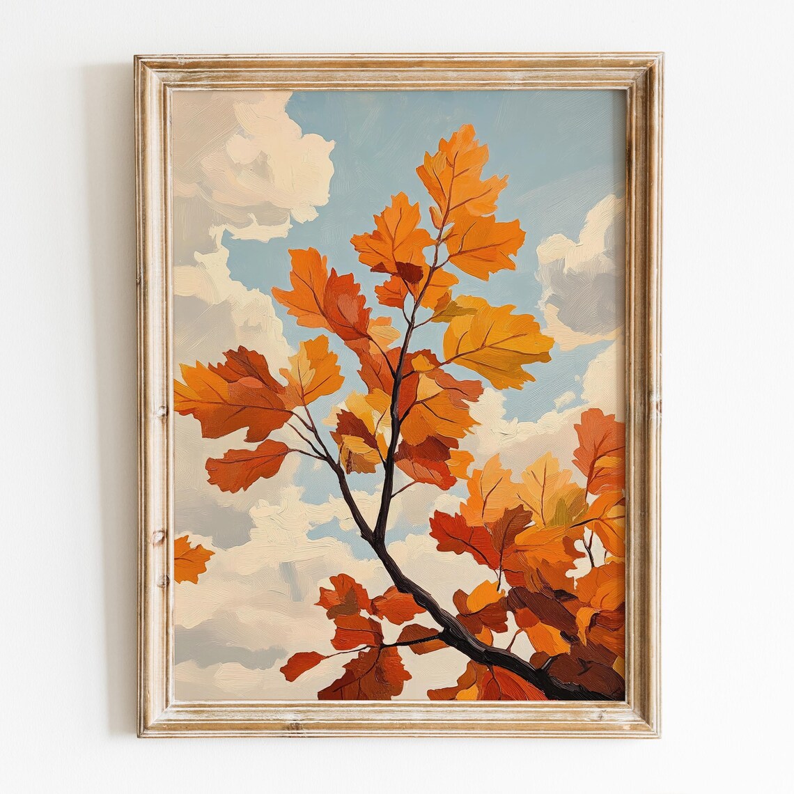 Fall Leaves Vintage Tree Leaves Art Print - Image 5
