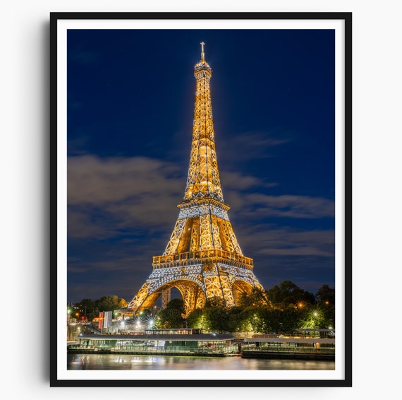 Eiffel Tower Paris Travel Print Paris Poster Eiffel Tower Print Original Art Print Paris Wall Art Paris Photo Wall Decor France