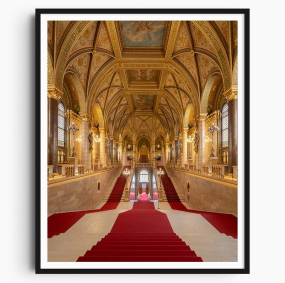 Budapest Hungary Print Hungarian Parliament Architecture Poster Travel Print Travel Poster Wall Art Living Room Prints Art Decor