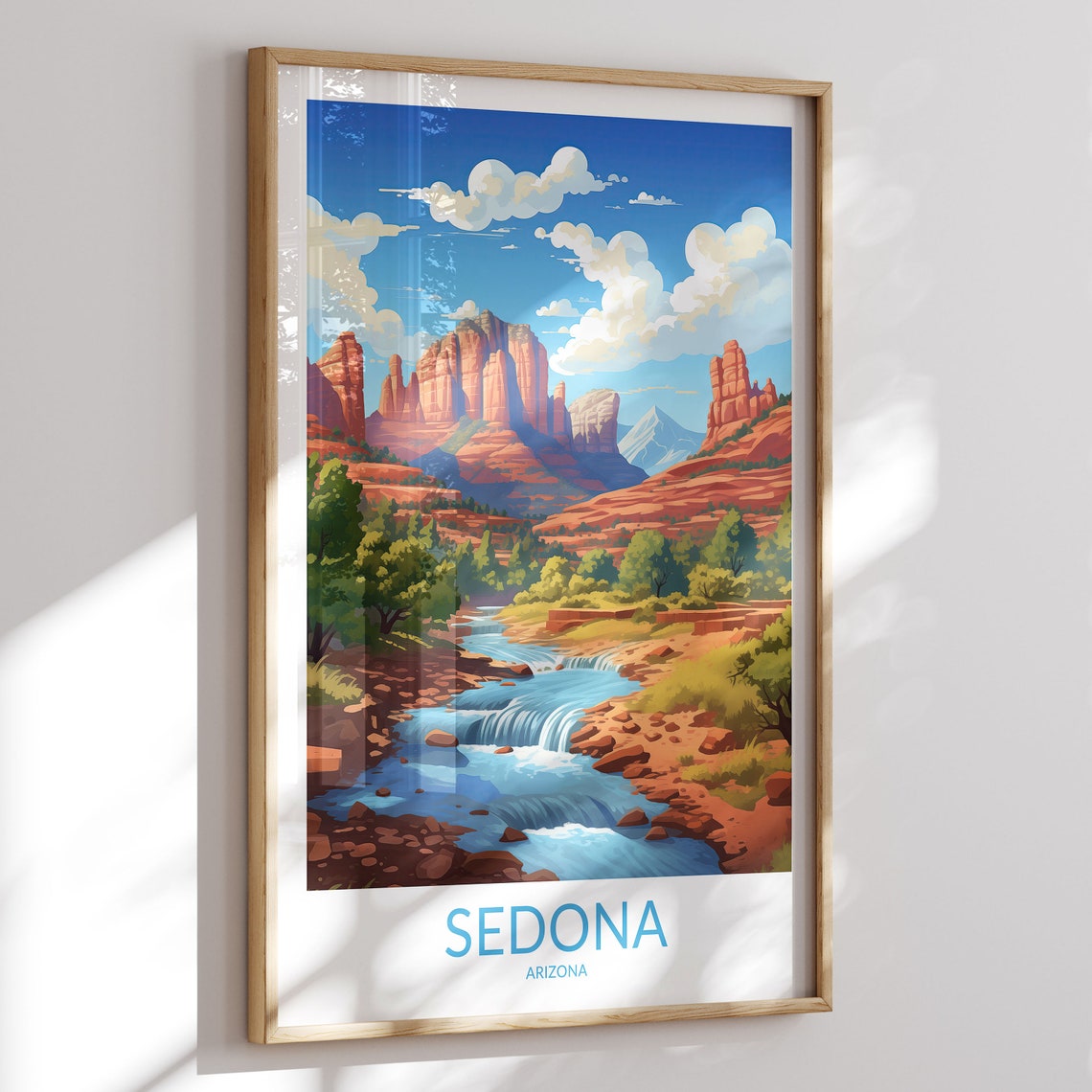 Sedona Print Sedona Poster Sedona Wall Art Sedona Art Print Sedona Artwork Sedona Travel Gift Arizona
