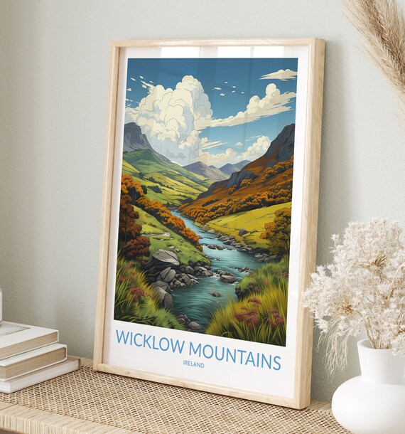 Wicklow Mountains Print No 4 Wicklow Mountains Poster Wicklow Mountains Wall Art Wicklow Mountains Art Print Travel Gift Ireland