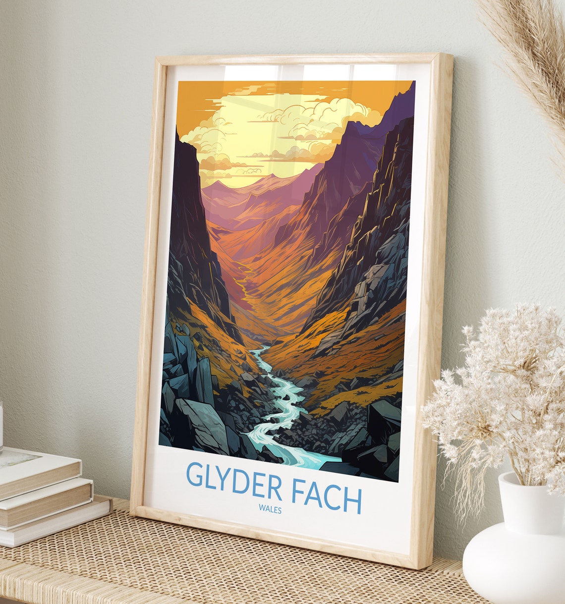 Glyder Fach Print No 4 Glyder Fach Poster Glyder Fach Wall Art Glyder Fach Art Print Glyder Fach Artwork Traveler Gift Wales