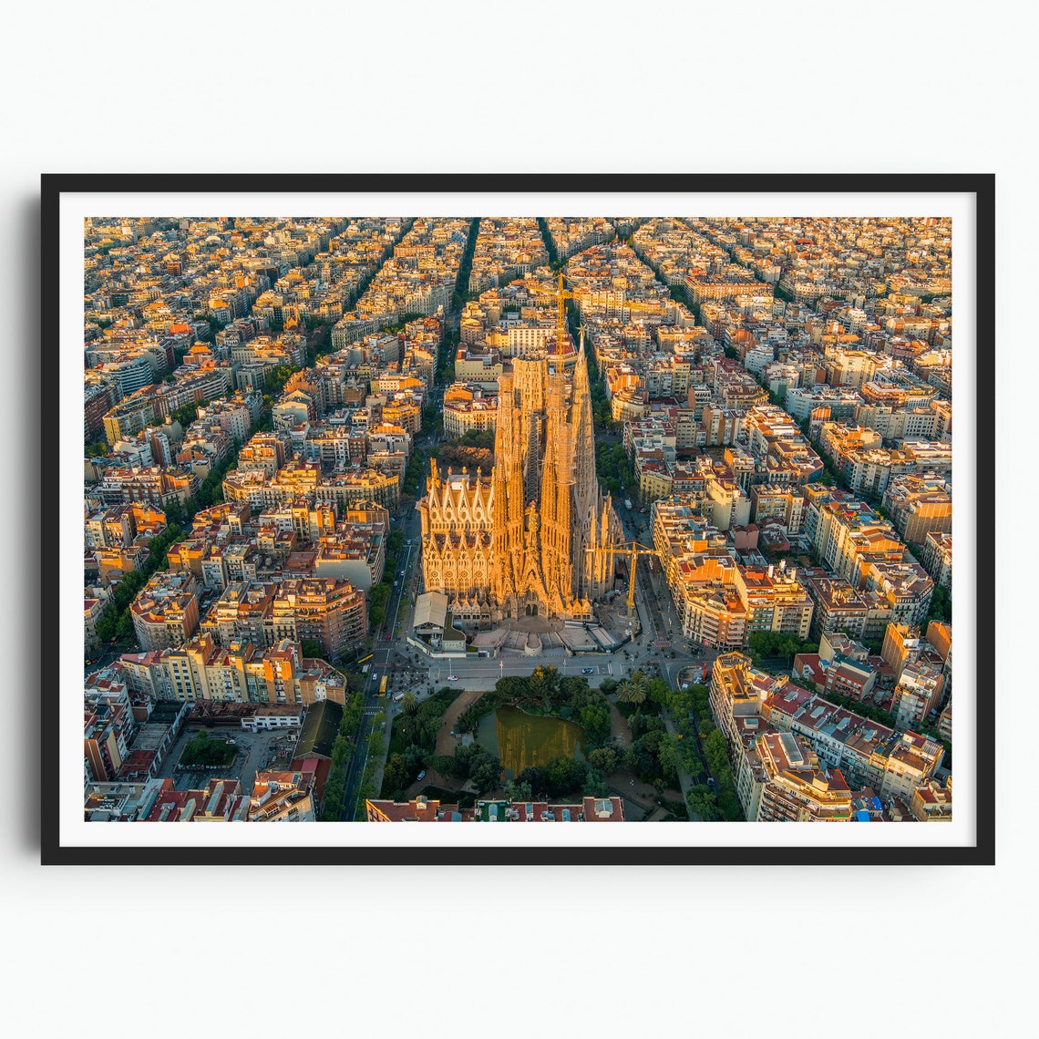 Barcelona Travel Poster La Sagrada Familia Photography Print City Architecture Photo Wall Art Gaudi Art Catalonia Spain Home Decor