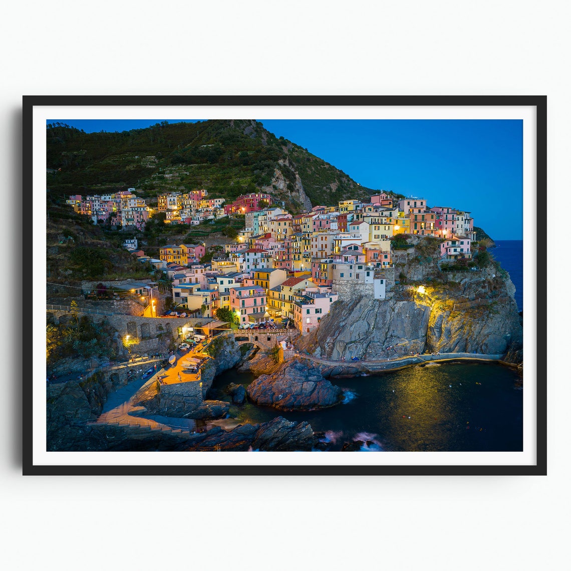 Cinque Terre Travel Print Italy Art Print Travel Gift Travel Poster Europe Print Italian Coast Italian Riviera Manarola Coastal Town
