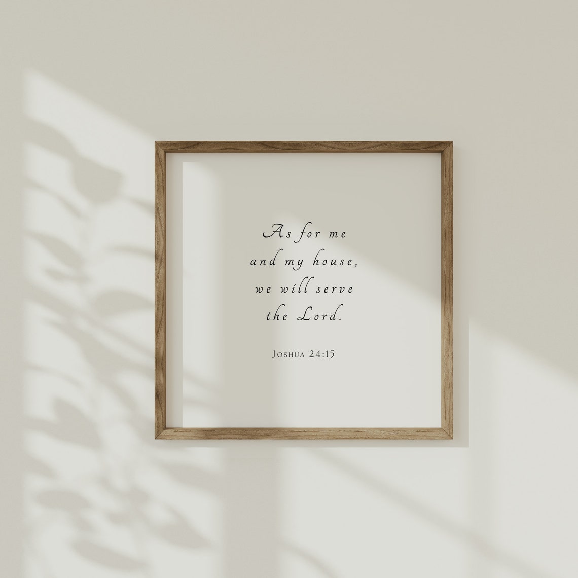 As For Me And My House Joshua 24 15 Bible Verse Christian Wall Art - Image 4