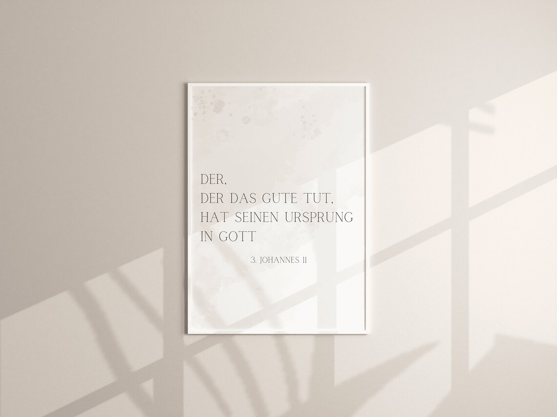Christian Biblical Verse Minimalist Poster