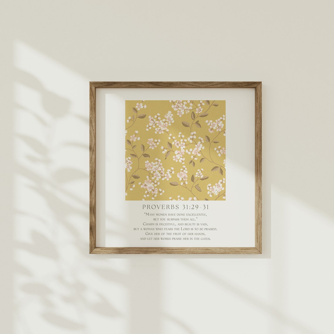Proverbs 31 Wall Art Mothers Day Bible Poster Floral Bible Verse Print Botanical Christian Home Decor Godly Women Scripture - Image 5