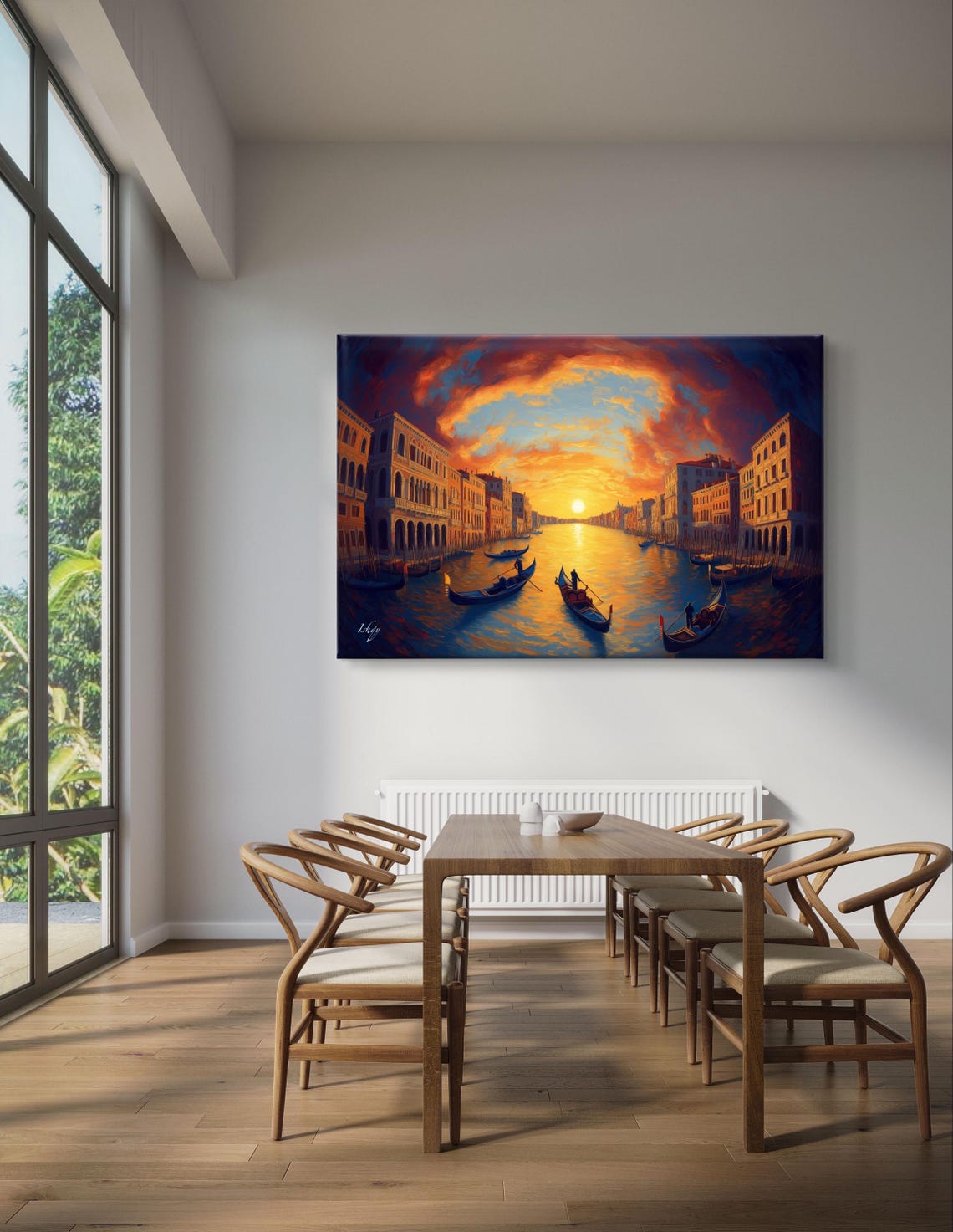 Venice Grand Canal Sunset Gondolas Romance Italian Travel Poster - Image 4