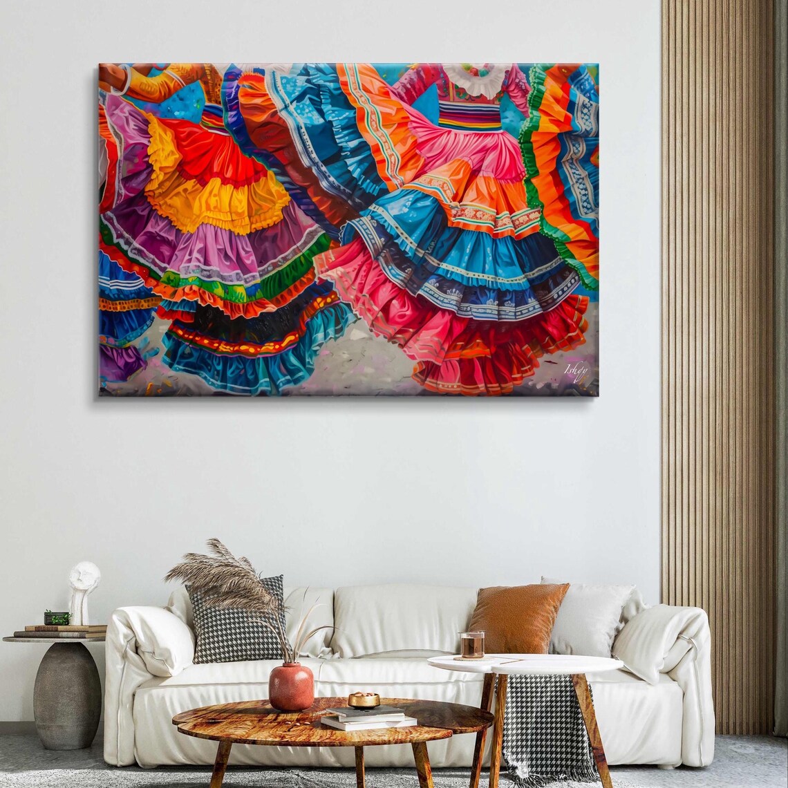 Zapateado Dancers, Mexican Folkloric Dance Art Print - Image 4