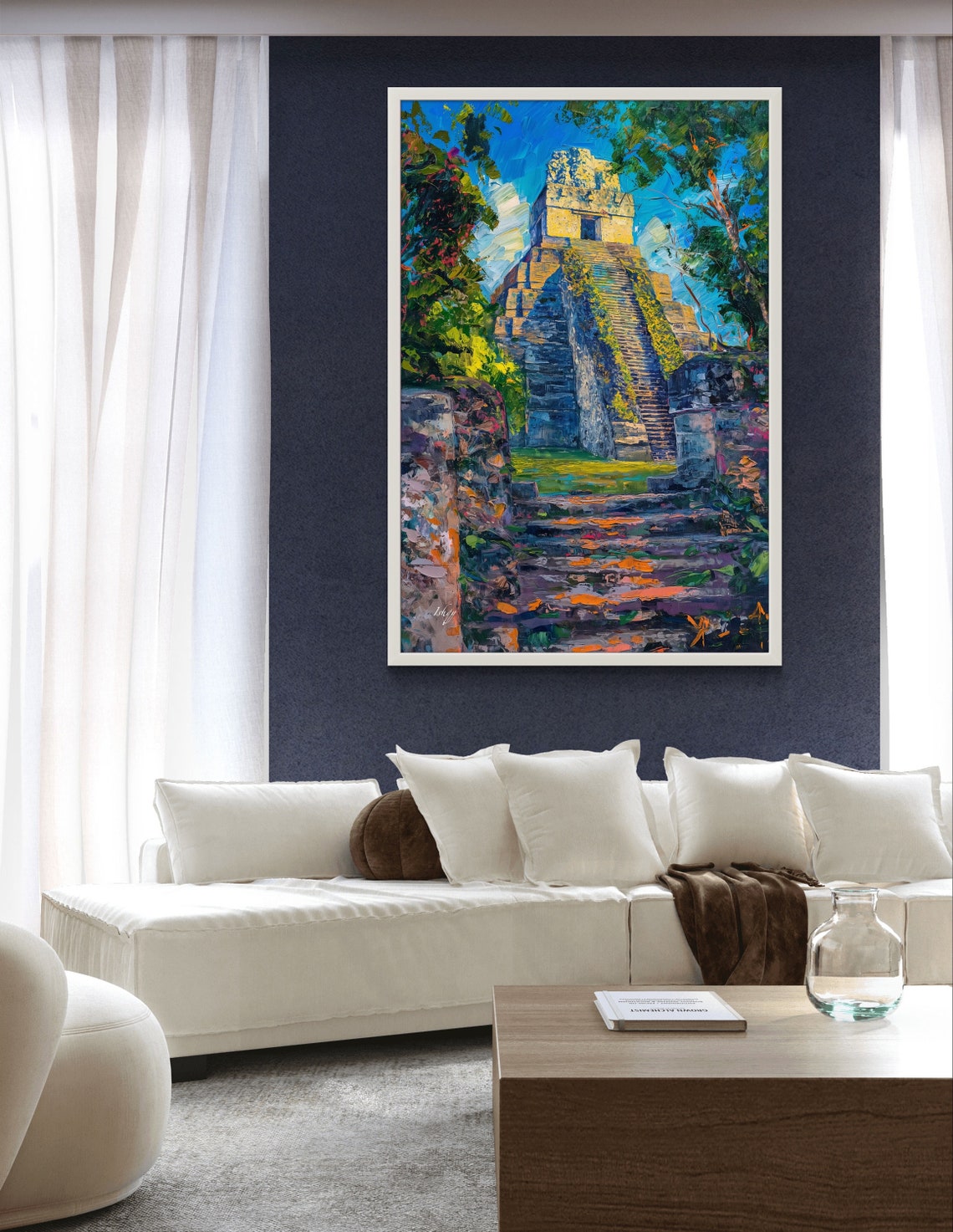 Tikal Mayan Temple Jungle Ruins Guatemala Ancient Heritage Art Poster - Image 3