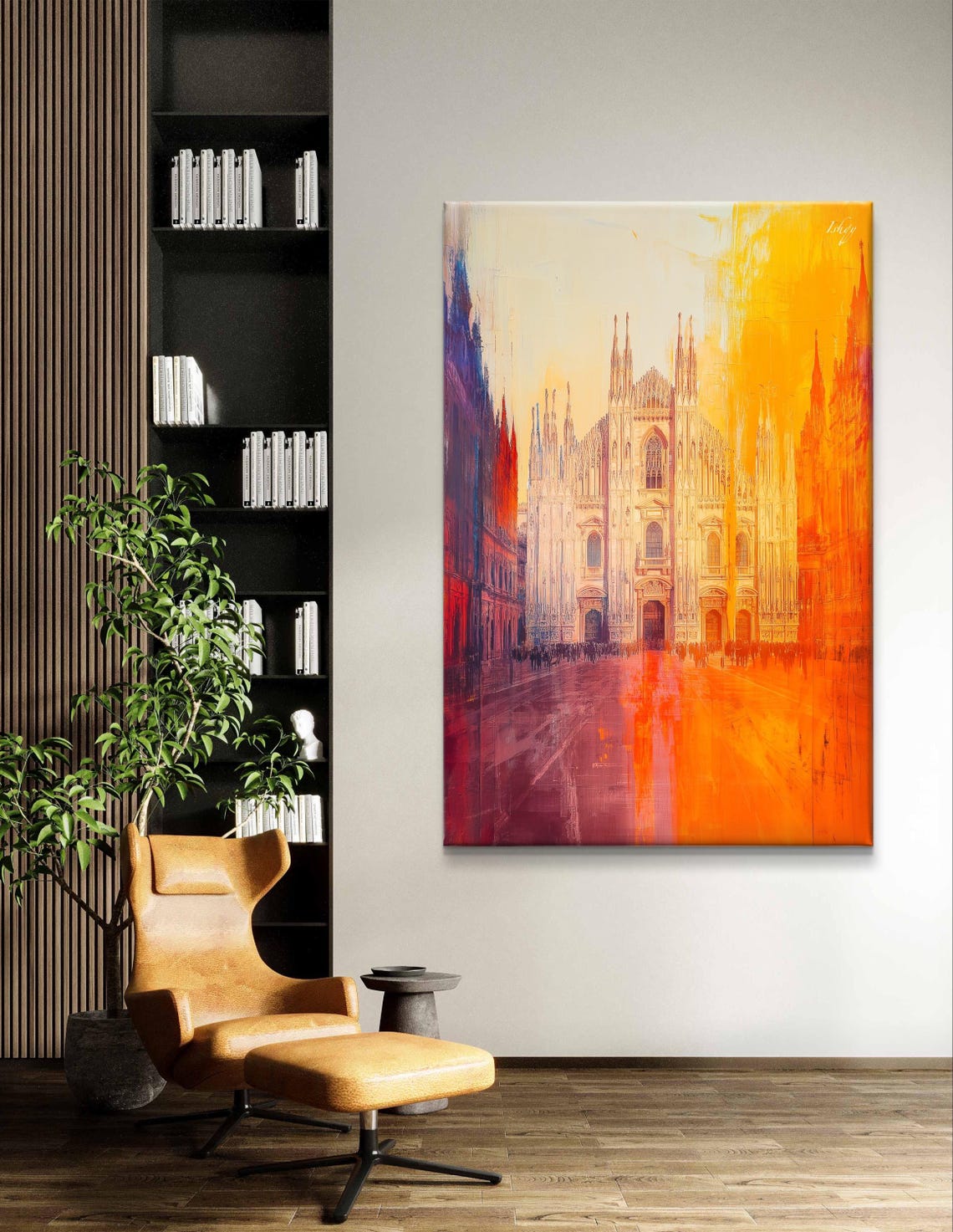 Duomo di Milano Cathedral Golden Sunset Hues Architectural Poster - Image 5