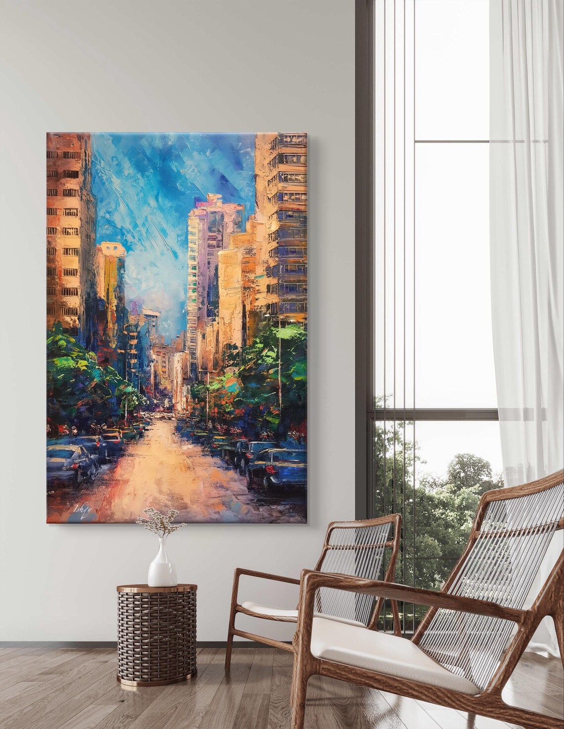 Beirut City Street Lebanese Urban Skyline Daytime Warm Poster - Image 4