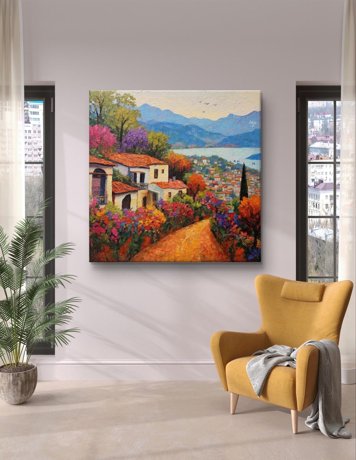 Valle de Bravo Lakeside Town Blue Mountain View Mexico Poster - Image 7