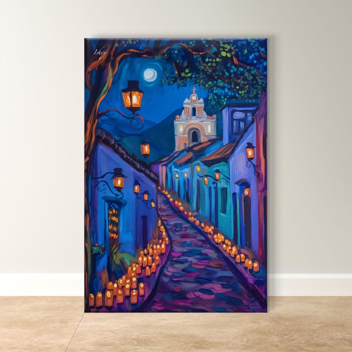 Day of the Dead Night Oaxaca Candlelit Street Festival Poster