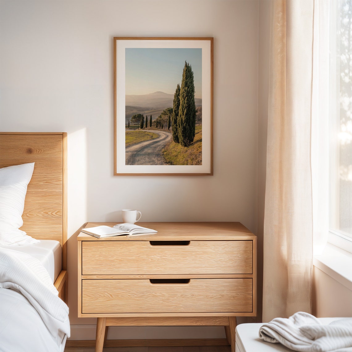 Italy Travel Poster Rustic Wall Art Tuscany Photography Italy Countryside Italy Country Print Tuscany Farmhouse Print - Image 3