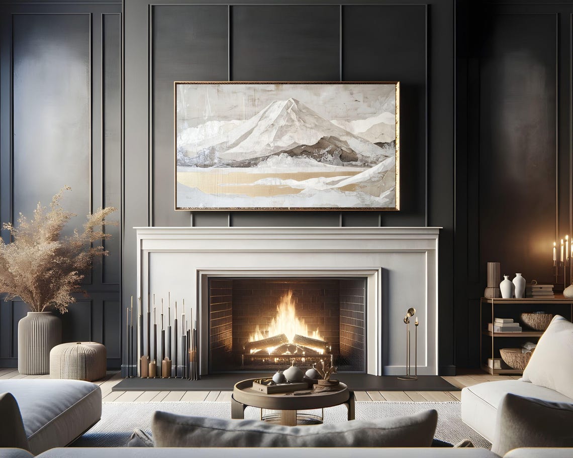 Frame Tv Art Mt Fuji And Gold Lake Frame Tv Art Vintage Japanese Wood Block Style Artwork Japan Landscape Tv Screensaver Tv534 - Image 2