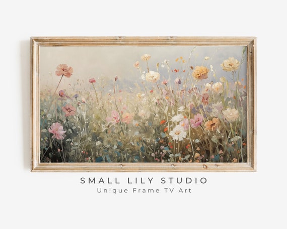 Summer Wildflowers Art Print, Vintage Style