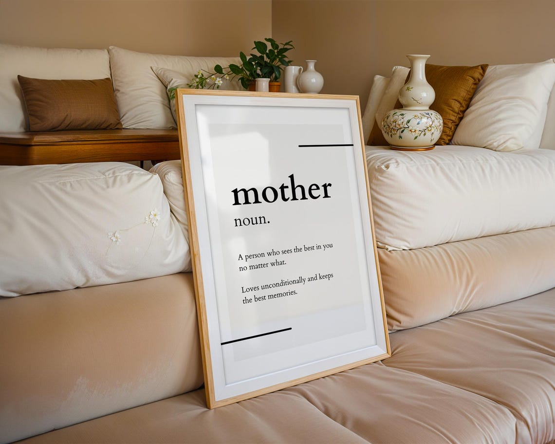 Mom Definition Print Mothers Day Gift Mom Definition Poster Gifts For Mom Dictionary Art Mom Gifts Gifts For Mother Mom Poster - Image 4