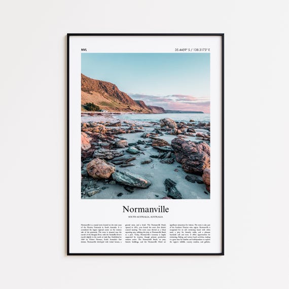 Normanville Color Print Real Photo Poster Travel Gift South Australia Wall Art