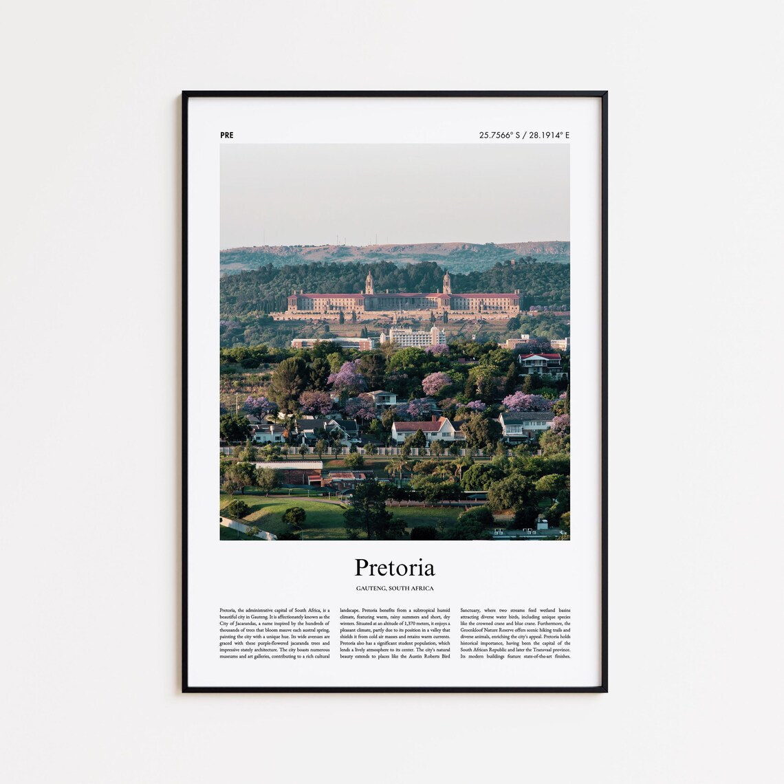 Pretoria Gauteng South Africa Union Buildings Garden Photo Poster