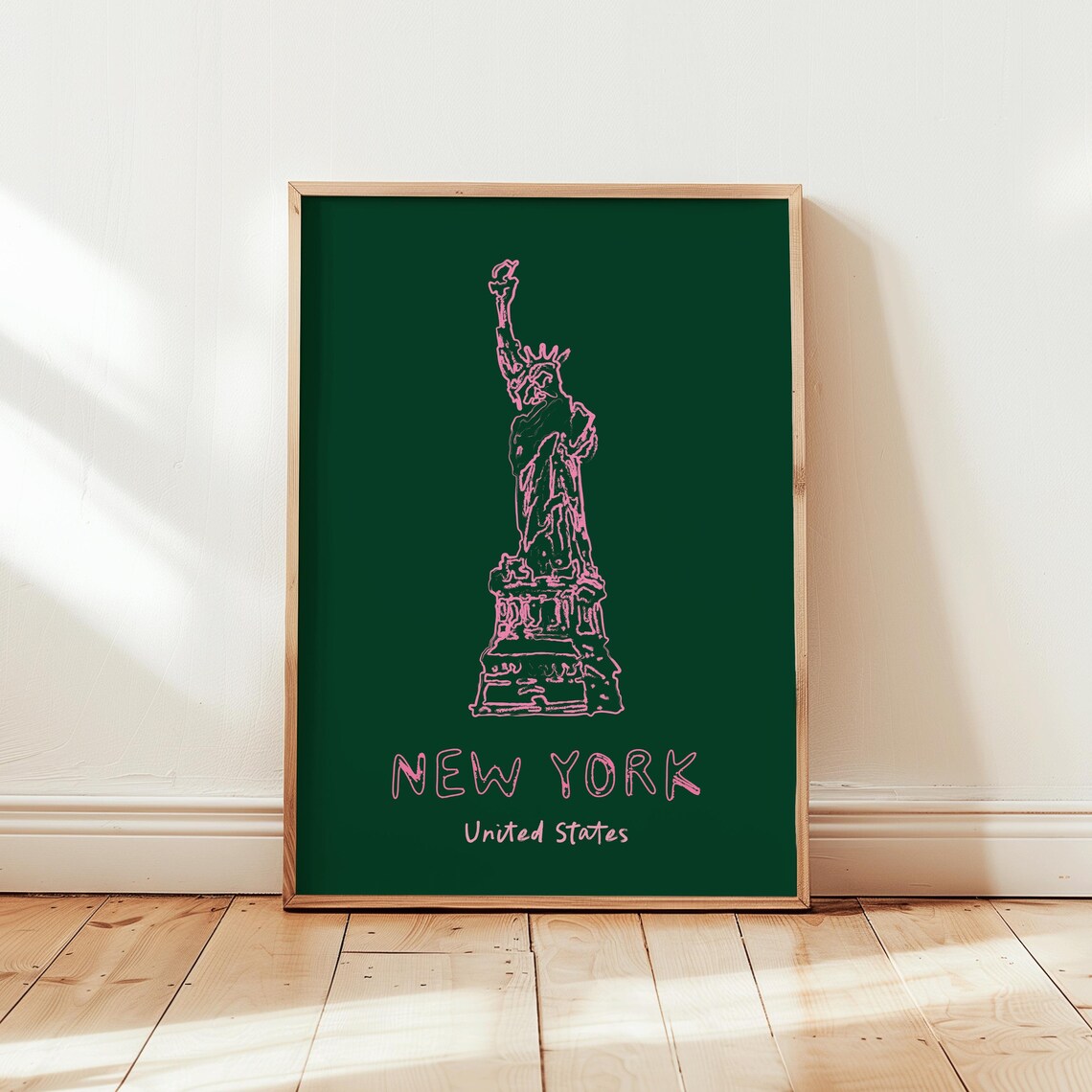 New York Poster, Line Drawing Travel Poster - Image 6