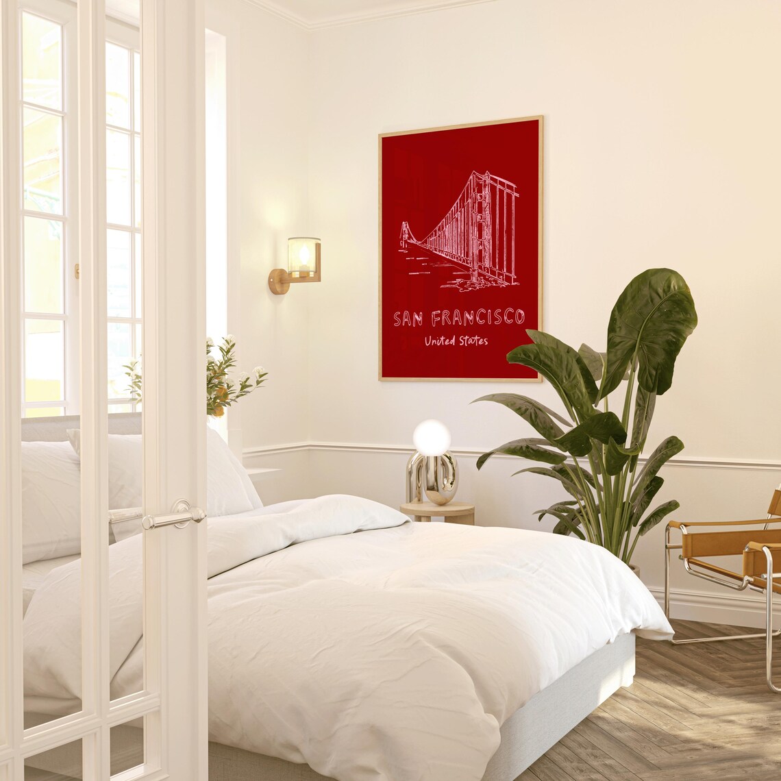 San Francisco Line Drawing Travel Poster - Image 4