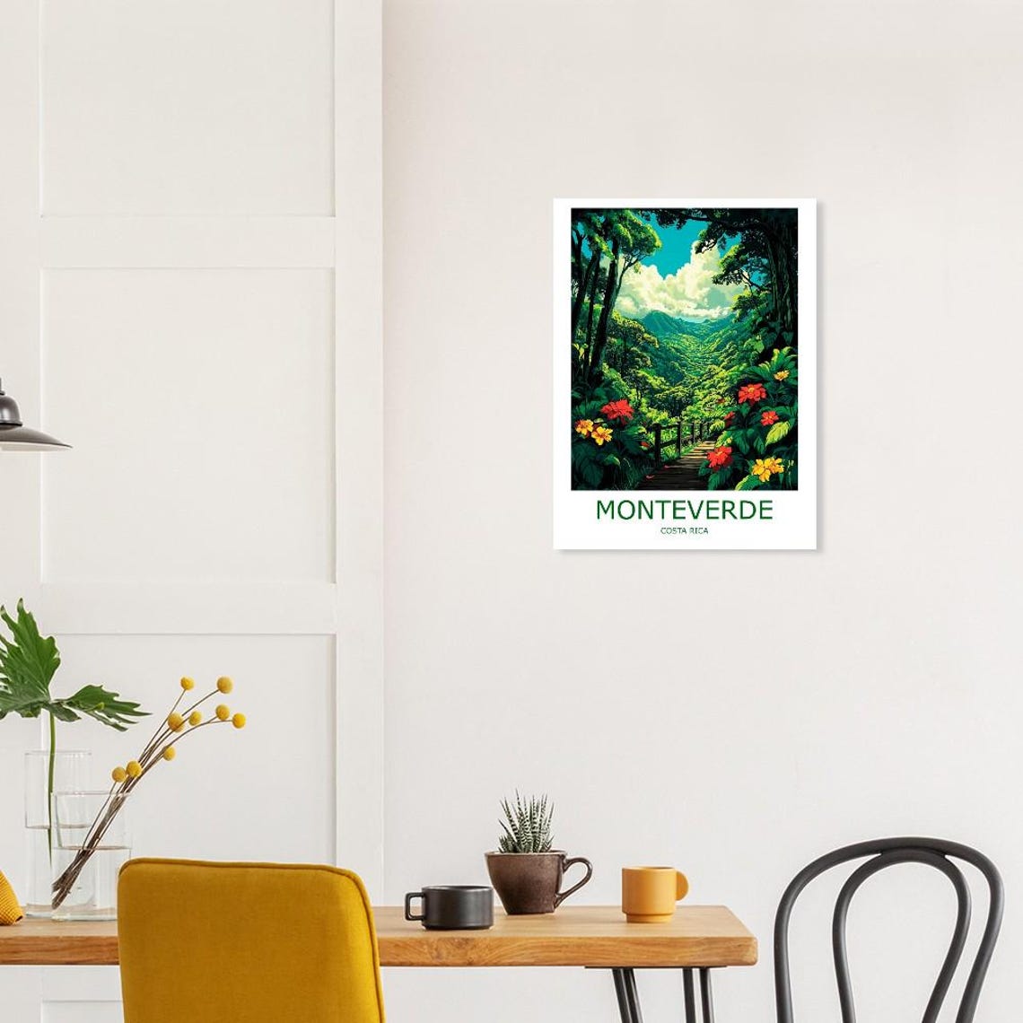 Monteverde Cloud Forest Walkway Tropical Flowers Costa Rica Poster - Image 3
