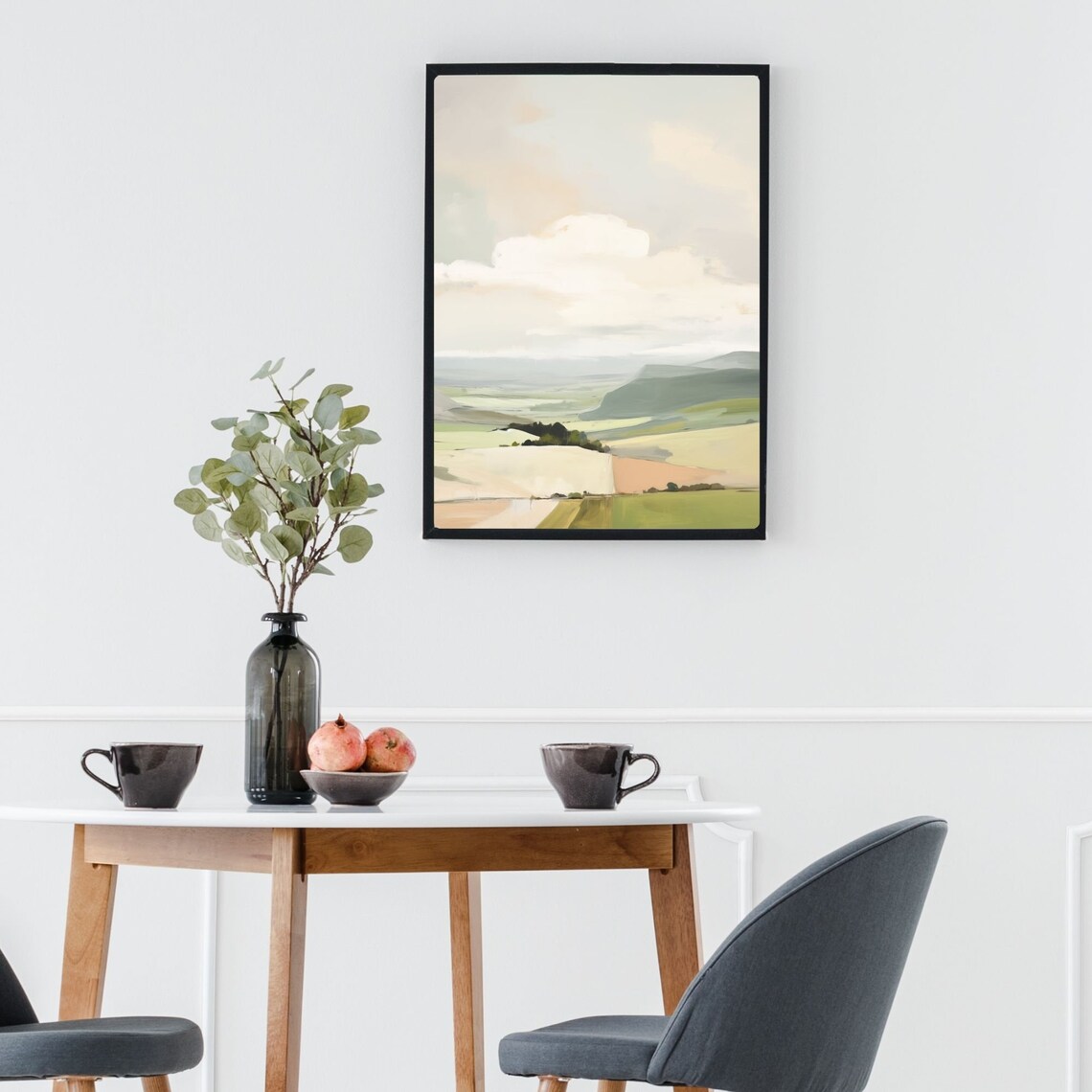 Abstract Landscape Print, Modern Minimalist Landscape - Image 3