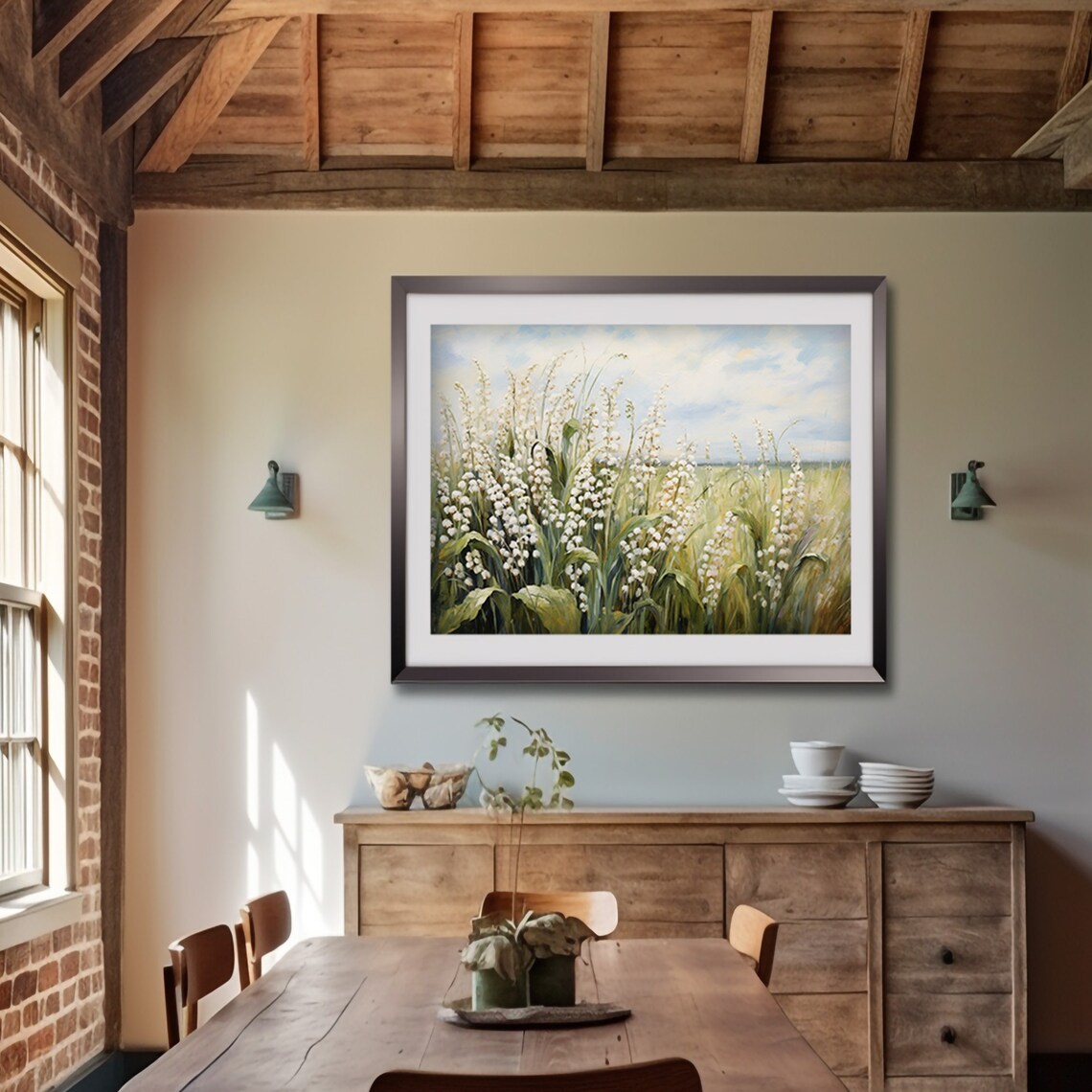 Lily Of The Valley Meadow Wildflower Spring Landscape Poster - Image 6