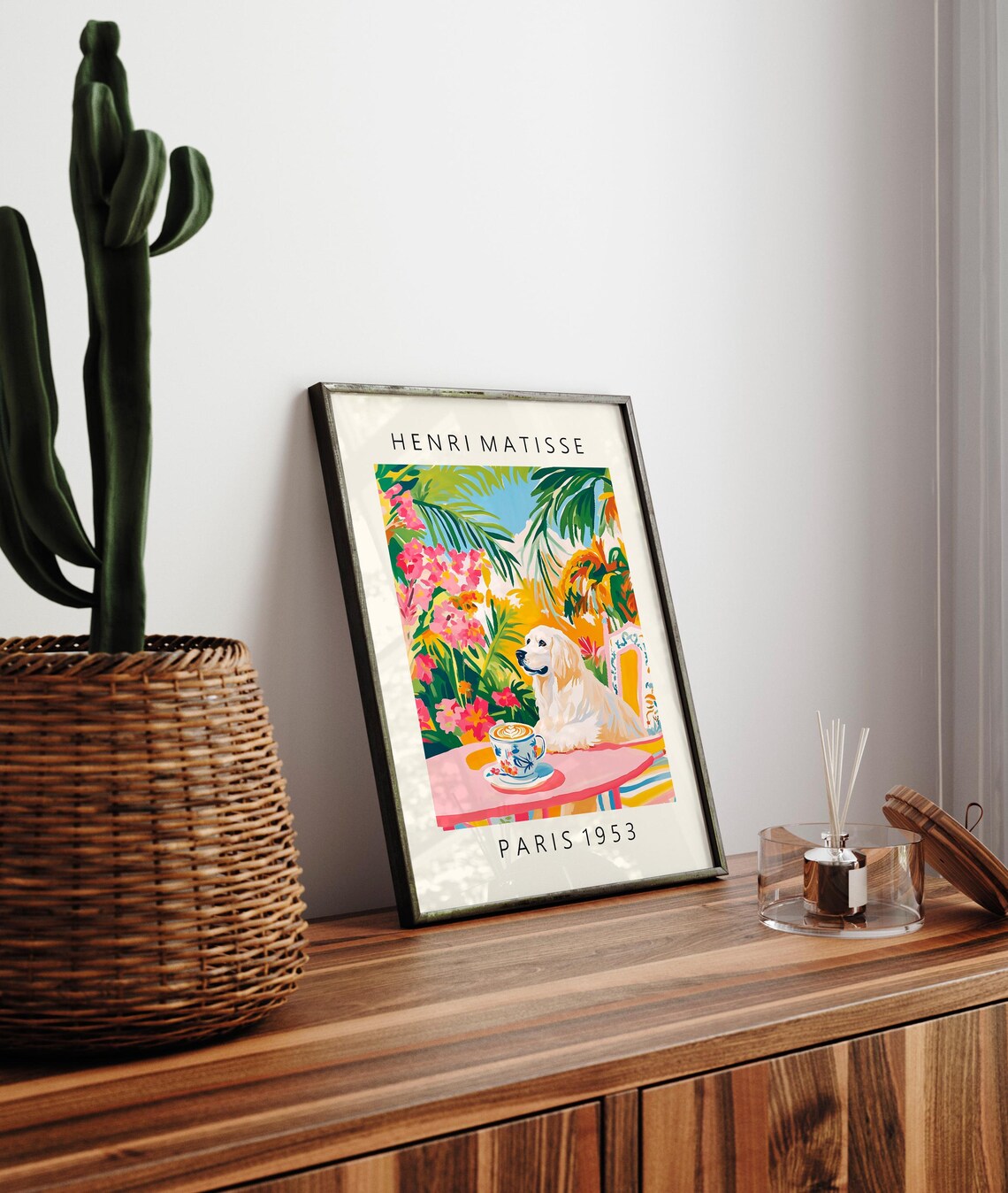 Great Pyrenees Coffee Print, Matisse-Inspired Maximalist - Image 6