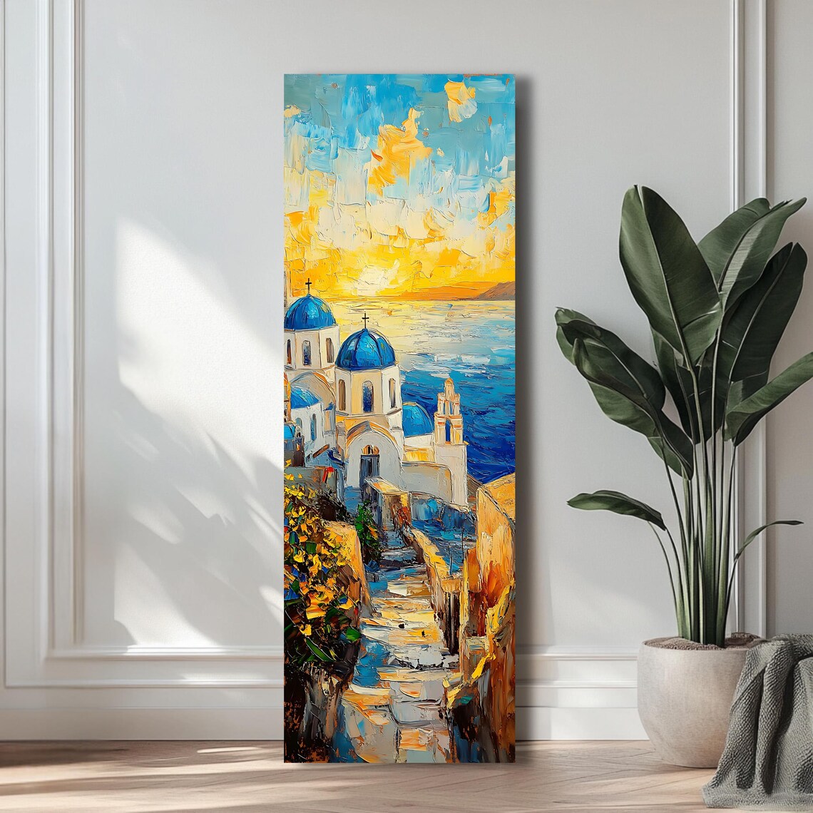 Santorini Sunset, Greek Island Travel Poster - Image 3