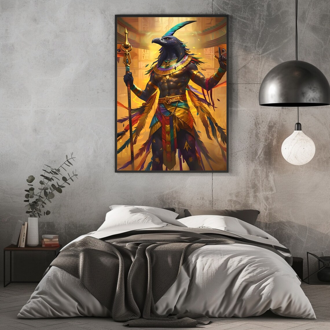 Horus Ancient Egyptian Deity Wall Poster Print - Image 2